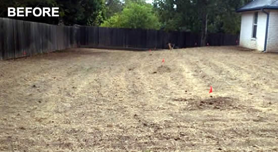 New Lawn Installation in Belton Texas